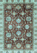 Oriental Light Blue Traditional Rug, abs3115lblu