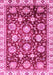 Machine Washable Oriental Pink Traditional Rug, wshabs3115pnk