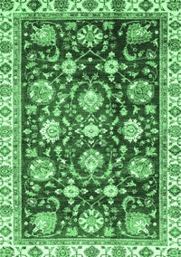 Oriental Emerald Green Traditional Rug, abs3115emgrn