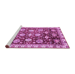 Sideview of Machine Washable Oriental Purple Traditional Area Rugs, wshabs3115pur