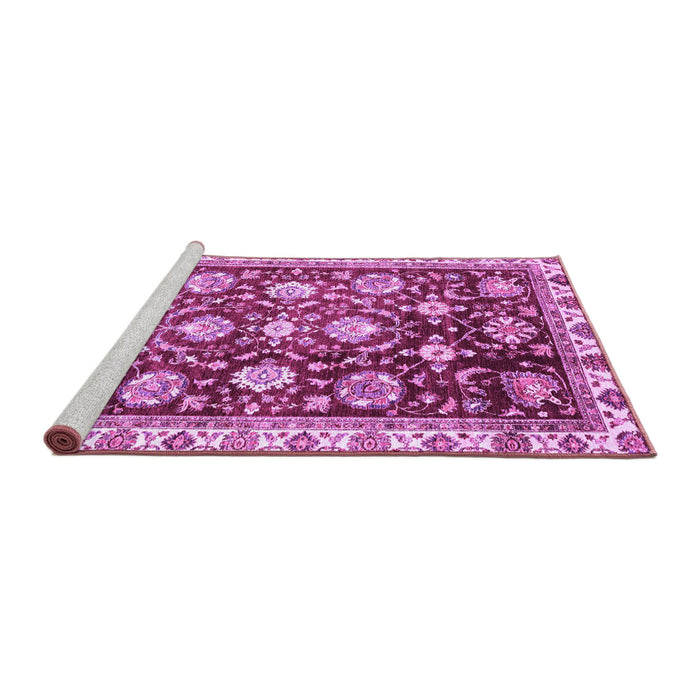 Sideview of Machine Washable Oriental Purple Traditional Area Rugs, wshabs3115pur