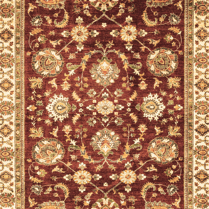 Machine Washable Oriental Brown Traditional Rug, wshabs3115brn