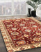 Machine Washable Abstract Red Rug in a Family Room, wshabs3115