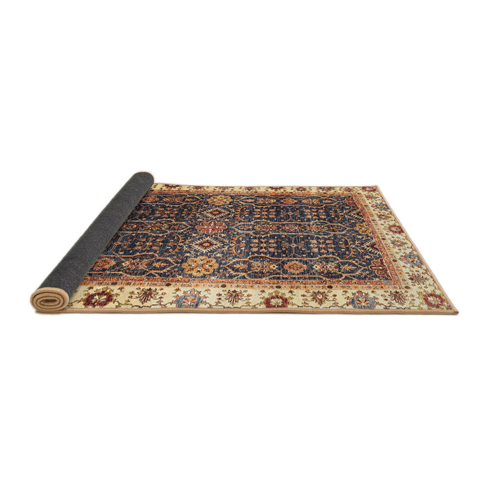Sideview of Abstract Red Brown Modern Rug, abs3116