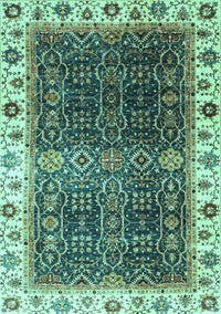 Abstract Turquoise Modern Rug, abs3116turq