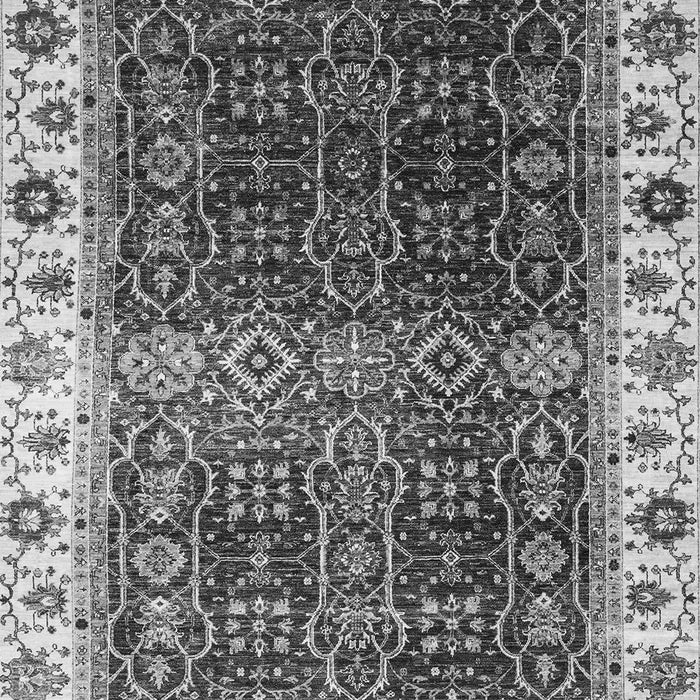 Machine Washable Abstract Gray Modern Rug, wshabs3116gry