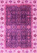 Machine Washable Abstract Pink Modern Rug, wshabs3116pnk