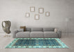 Machine Washable Abstract Light Blue Modern Rug in a Living Room, wshabs3116lblu