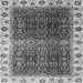 Square Abstract Gray Modern Rug, abs3116gry