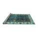 Sideview of Machine Washable Abstract Light Blue Modern Rug, wshabs3116lblu