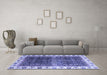 Machine Washable Abstract Blue Modern Rug in a Living Room, wshabs3116blu