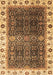 Machine Washable Abstract Brown Modern Rug, wshabs3116brn