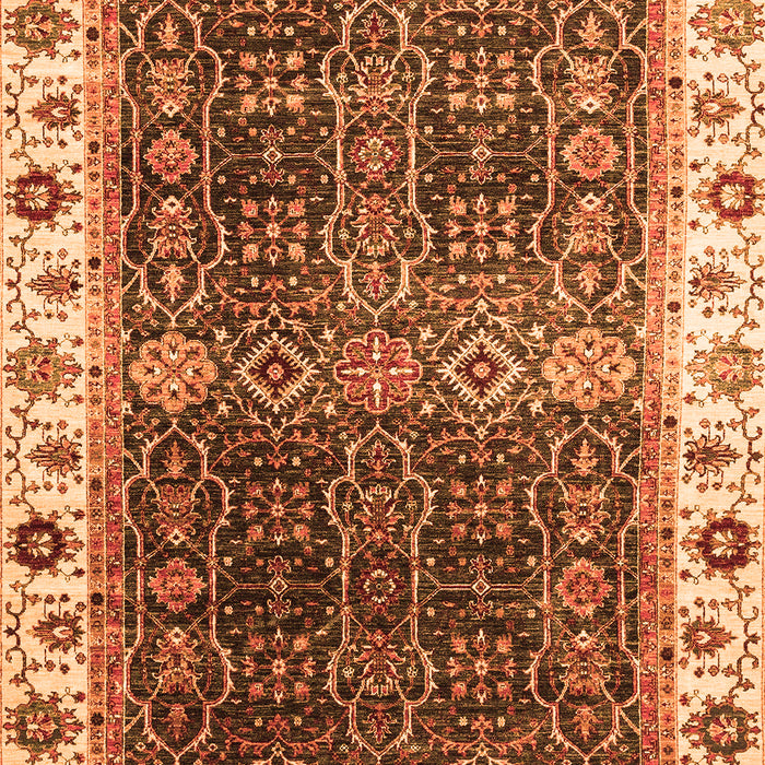 Abstract Orange Modern Rug, abs3116org