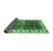 Sideview of Abstract Emerald Green Modern Rug, abs3116emgrn