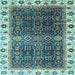 Square Machine Washable Abstract Light Blue Modern Rug, wshabs3116lblu