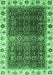 Abstract Emerald Green Modern Rug, abs3116emgrn