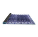 Sideview of Abstract Blue Modern Rug, abs3116blu