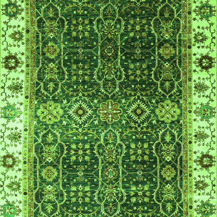 Machine Washable Abstract Green Modern Area Rugs, wshabs3116grn