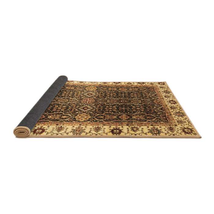 Sideview of Abstract Brown Modern Rug, abs3116brn
