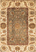 Machine Washable Oriental Brown Traditional Rug, wshabs3117brn