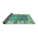 Sideview of Oriental Turquoise Traditional Rug, abs3117turq