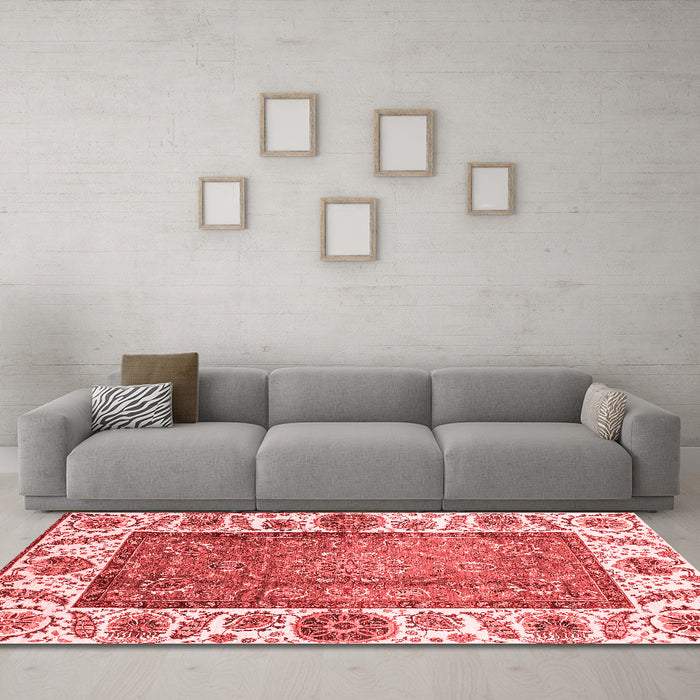 Traditional Red Washable Rugs