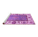 Sideview of Machine Washable Oriental Purple Traditional Area Rugs, wshabs3117pur