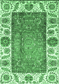 Oriental Emerald Green Traditional Rug, abs3117emgrn