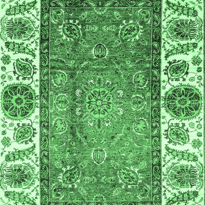 Oriental Emerald Green Traditional Rug, abs3117emgrn