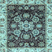 Square Machine Washable Abstract Light Blue Modern Rug, wshabs3118lblu