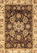 Machine Washable Abstract Brown Modern Rug, wshabs3118brn