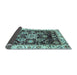 Sideview of Abstract Light Blue Modern Rug, abs3118lblu