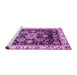 Sideview of Machine Washable Abstract Purple Modern Area Rugs, wshabs3118pur