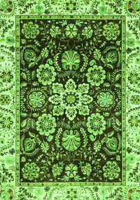 Abstract Green Modern Rug, abs3118grn