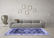 Machine Washable Abstract Blue Modern Rug in a Living Room, wshabs3118blu