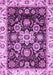 Machine Washable Abstract Purple Modern Area Rugs, wshabs3118pur