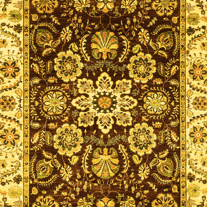 Abstract Yellow Modern Rug, abs3118yw