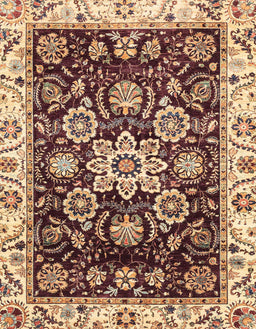 Abstract Red Modern Rug, abs3118