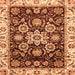 Square Abstract Orange Modern Rug, abs3118org