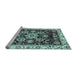 Sideview of Machine Washable Abstract Light Blue Modern Rug, wshabs3118lblu