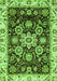 Machine Washable Abstract Green Modern Area Rugs, wshabs3118grn