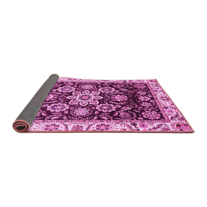 Sideview of Abstract Pink Modern Rug, abs3118pnk