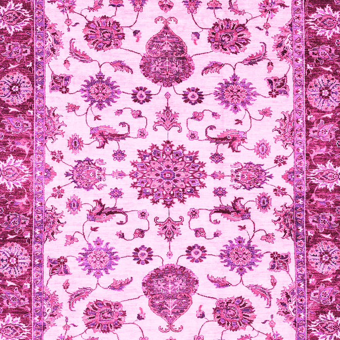 Machine Washable Abstract Pink Modern Rug, wshabs3119pnk