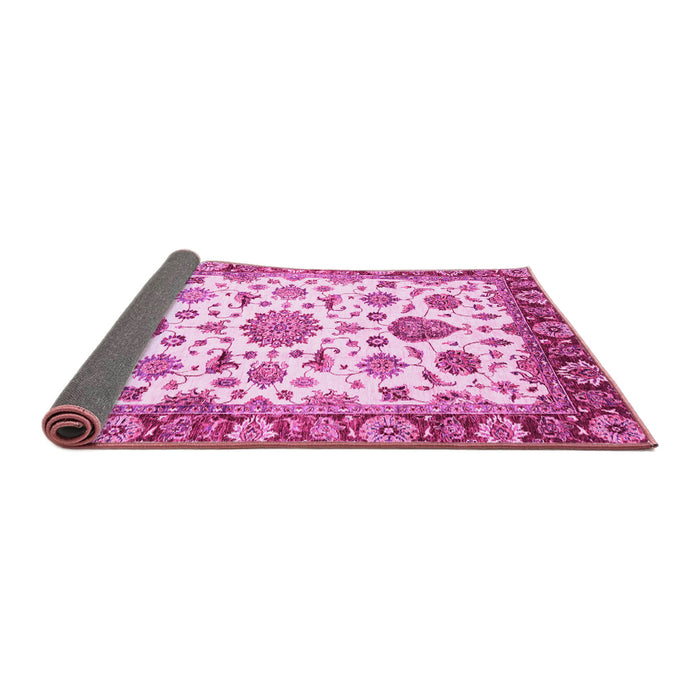 Sideview of Abstract Pink Modern Rug, abs3119pnk