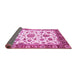 Sideview of Abstract Pink Modern Rug, abs3119pnk