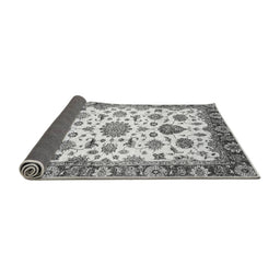 Sideview of Abstract Gray Modern Rug, abs3119gry