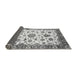 Sideview of Abstract Gray Modern Rug, abs3119gry