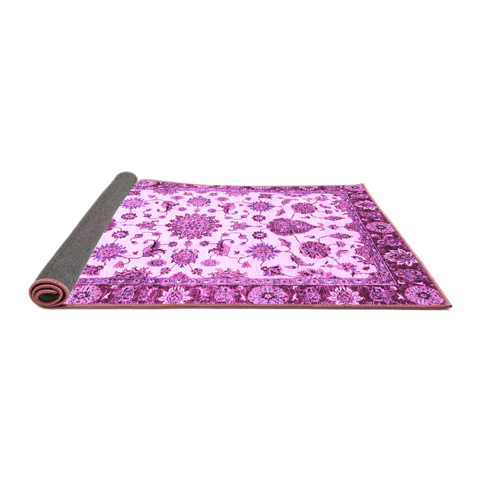 Sideview of Abstract Purple Modern Rug, abs3119pur