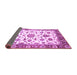 Sideview of Abstract Purple Modern Rug, abs3119pur