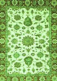 Abstract Green Modern Rug, abs3119grn